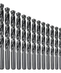 Top Notch 13 Pack Drill Bit Set From 1 16 Inch To 1 4 Inch Featuring Tough M2 High Speed Steel, Straight Shank Design For Metal Wood And Steel With Super Sharp 135 Degree Split Point And Durable Black Oxide Finish, black oxide drill bits