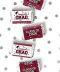 Class Of 2026 Graduation Mini Candy Bar Wrappers For Epic Party Favors Maroon Design 42 Count Self Adhesive Stickers To Wrap 2.5x1.25 Inch Mini Chocolate Bars