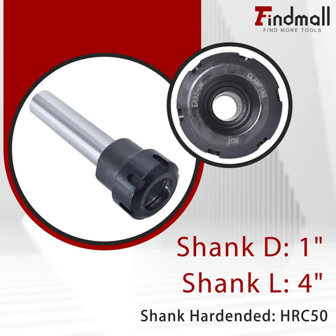 C1 ER32 4 Inch Straight Shank Tool Holder Collet Chuck For CNC Lathe And Milling Machines, Built To Last, High Precision