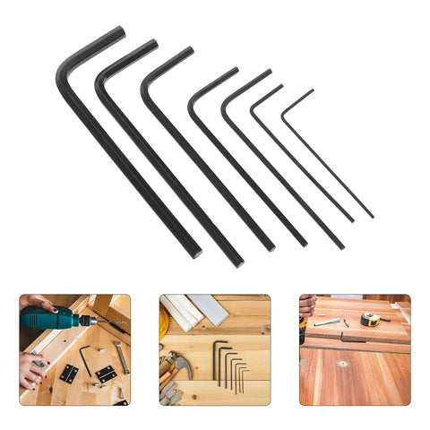 Dope Mini Metric Hex Key Tool Kit For Tiny Precision Jobs, Compact Hex Wrenches 0.7 To 3.0mm Perfect For Fixing Electronics Gadgets And Assembly Work, black metal set