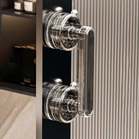 Powerful Large Suction Cup Handle For Glass Doors Windows Cabinets And Refrigerators No Drilling Installation, semi-transparent.