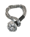 2 Pack Three Eighths Inch Sixteen Inch Synthetic Recovery Shackle With Protective Sleeves, 24,200 Lbs Breaking Strength
