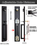Oil Rubbed Bronze Front Door Handleset With Knob And Reversible Entrance Handle For Right Or Left Handed Doors Single Cylinder