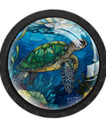 4 Pack Stained Glass Sea Turtle Cabinet Knobs Set Totally Dope Glass Drawer Knobs For Kitchen Cupboards Black Cabinet Hardware
