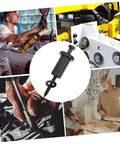 4 Pack Adjustable Barn Door Track Spacers and Wall Connectors for Sliding Door Hardware Repair Kits, shown with installation examples