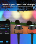 Low Voltage Landscape Lighting With Bluetooth App Control And Remote Outdoor Spotlights for yard fence trees pathways