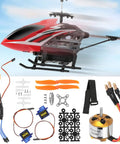 Kickass Rc Aircraft Motor And 30a Esc Set With 2212 Kv2200 Brushless Motor, propellers, servos, and installation parts.