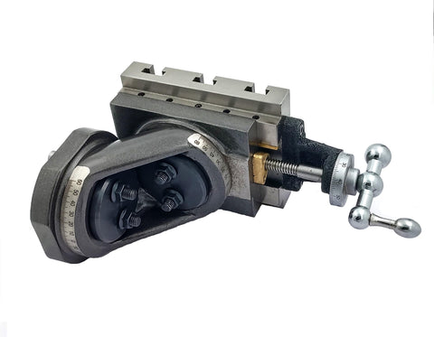 Swivel 2 Way Lathe Milling Vertical Slide Upgrade For Small Hobby Lathes Compatible With Old School Style Lathes and Dual Tee Slots