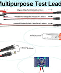Dope Adjustable 3V To 24V DC Power Supply 3A 72W Universal AC DC Adapter cables and test leads for DIY projects