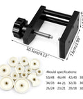 Heavy Duty Watch Back Cover Press Machine Including 12 Precision Plates, black steel tool with precision moulds for repairs.