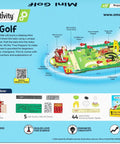 Hands On DIY Mini Golf STEM Kit For Kids Ages Six To Twelve Build A 10 Hole Course With A Mechanical Golfer Windmill Pop Up Trees Shots Counter And Champion Trophy No Tools Needed Screen Free Fun That Teaches Real Engineering, 17 x 8.5 in kit