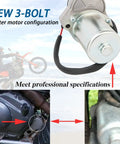 Universal 3 Bolt ATV Starter Motor Fits 50Cc To 125Cc Quad Go Karts Dirt Bikes Pit Bikes Dune Buggies Sand Rails With Line Replacement Crank 4 Stroke High Torque Easy Install Direct Fit