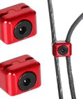Two Pack Compound Bow Drop Away Rest Fasteners Buckle Clips For Arrow Rest Clamps Archery Accessories Aluminum Alloy Metal Black Red Finish Easy Install Cable Clamp Adjustment