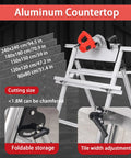 Rock Solid 1200 Watt Electric Tile Bevel Cutter With 43 Degree Angled Setup And Integrated Water Cooling Adjusts Slab Thickness  with aluminum countertop and adjustable settings.
