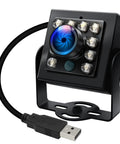 1080P USB Camera With 60FPS High Speed Capture, 170 Degree Fisheye Wide Angle, IR Night Vision And Auto IR Cut, Plug And Play