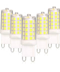 High Brightness Dimmable 4W LED Bulb 40W Equivalent 6000K Cool White No Flicker 450LM Ceramic Base Pack of 5