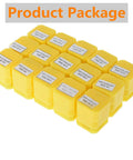 ER11 Spring Collet Set 15 pieces from 1mm to 7mm in yellow packaging, for CNC milling and lathe tool holding.