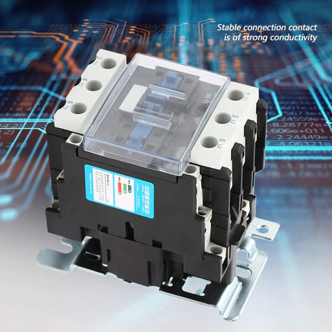 High Sensitivity AC Contactor For Industrial Electrical Systems 220V 65A with fixed or rail mount