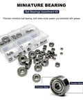 60 Piece Six Size Deep Groove Ball Bearing Kit With 625ZZ 624ZZ 623ZZ 693ZZ 683ZZ 682ZZ Double Shielded For Skateboards And Electronics in case