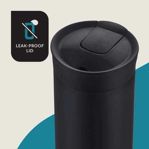 16 Oz Licorice Vacuum Insulated Stainless Travel Mug With Leak Proof Lid keeps drinks hot up to 6 hours or cold up to 12