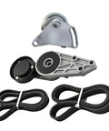 Premium Serpentine Drive Belt Tensioner And Idler Pulley Kit For 1997-2001 Audi A4 Quattro And 1998-2005 VW Passat with coated metal parts and belts