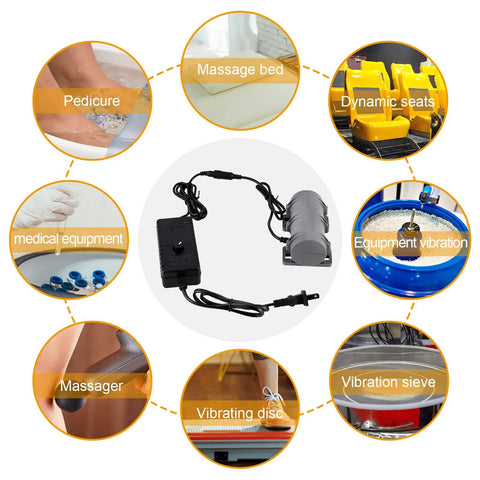 DC 24V Beefy Vibration Motor 3800 RPM With Adjustable Speed For Massage Beds And Vibration Chairs Sieve Vibrator Rotary