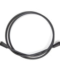 Graphite Carbon Miflex High Pressure Scuba Hose 6 Inch, 7/16 Inch 20 Female With Strain Relief, Braided Nylon Exterior