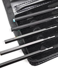 7 Piece Mohs Hardness Test Kit With 3 To 9 Scratch Tester Pens Portable Mineral Identification Kit In A Rugged Storage Box, black case
