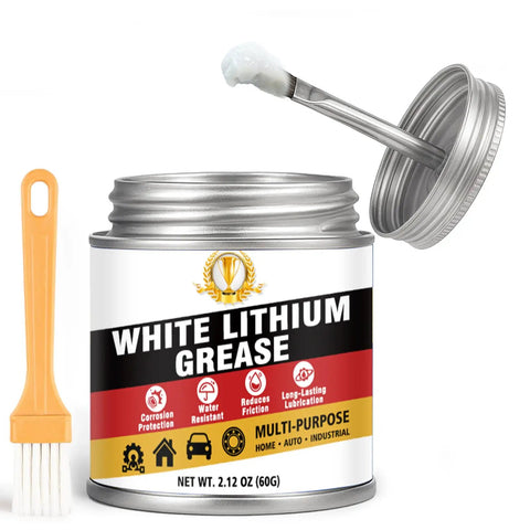 Heavy Duty Lithium Grease With Built In Brush For Hinges Bearings Gears And Track Rails Keeps Parts Quiet Reduces Wear And Friction
