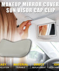 Sun Visor Clip Bolt Cover Fits Nissan Pathfinder Altima Murano Rogue Maxima Gray 1 Piece Front Left Right Fitment 2013-2021 Models