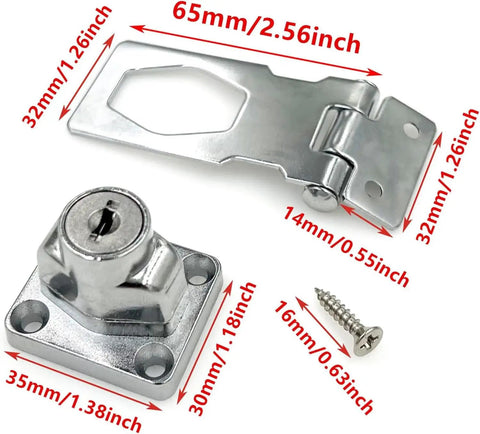 Lock Down Your Gear With These Tough As Nails Keyed Hasp Latches For Toolboxes And Storage Cabinets Brushed Nickel Zinc Alloy Security Hardware With Unique Keys To Keep Your Goods Secure