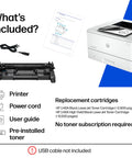 LaserJet Pro 4001N Black And White Printer For Small Teams With Fast Printing Speeds Easy Setup Mobile Printing Advanced Security