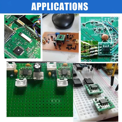 Applications of 80 Pack PCB Proto Board Kit SMD To DIP Converter Adapter For TQFP SOP SSOP TSSOP ICs in prototyping and DIY electronics