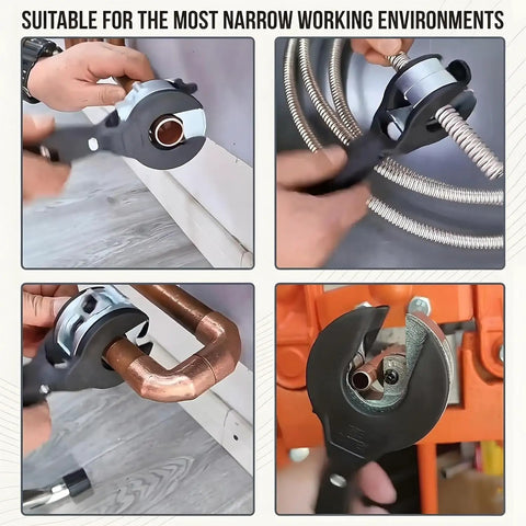 2-In-1 Ratcheting Pipe Cutter For Tight Spaces With Included Gloves, No-Fuss Cuts Copper PVC PPR And Plastic Tubing From 5/16 To 1-1/8 Inch, Close Quarters Tube Cutter For Pro Or DIY Maintenance, Smooth And Precise Cut. Used on copper and tubing in tight spaces.