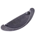 Back view of 10 Pack 3 Inch Cabinet Cup Pulls Matte Black Swedish Iron Drawer Hardware For Kitchen Cabinets And Drawers