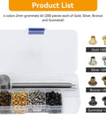 2mm Grommets Eyelets Kit With Tool 800Pcs 4 Colors Copper Plated Grommet Kit For Shoes Bags Clothing Belts And Leather Craft DIY Projects With Portable Plastic Storage Box Keeps Grommets Organized And Ready To Use