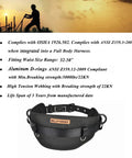Tongue Buckle Body Belt With Aluminum Hardware And Hot Press Waist Pad, Dual Aluminum Side D Rings, Personal Protective Equipment