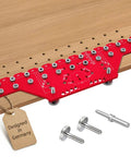Two In One Cabinet Hardware Jig That Doubles As A Shelf Pin Drilling Guide With All Metal Self Contained Clamps on wooden board