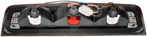 Back view of Center High Mount Stop Light Replacement For Dodge Ram Models Third Brake Light Assembly showing wiring and connectors