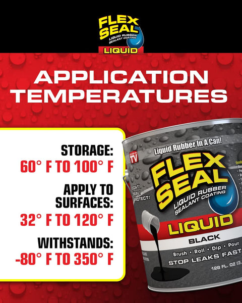 Image of a can of Liquid Rubber Sealant That You Can Brush, Roll, Dip Or Pour On For A Watertight Flexible Coating, Breathable And UV Resistant.