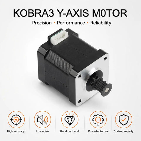 High Torque Nema 17 Y Axis Stepper Motor Sweet Drop In Swap Compatible With Kobra Series For Bullseye 16 Tooth Pulley.
