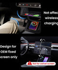 Tesla Model Y Juniper Under Screen Storage Organizer Hideable Center Console Tray For 2025 2026 Model 3 Highland