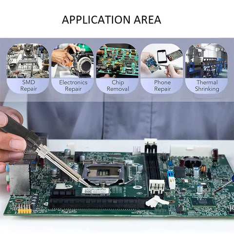 ProGrade 3 In 1 Electronics Rework Station With Smart PID Soldering Iron And Hot Air Gun for circuit board teardown and repair.