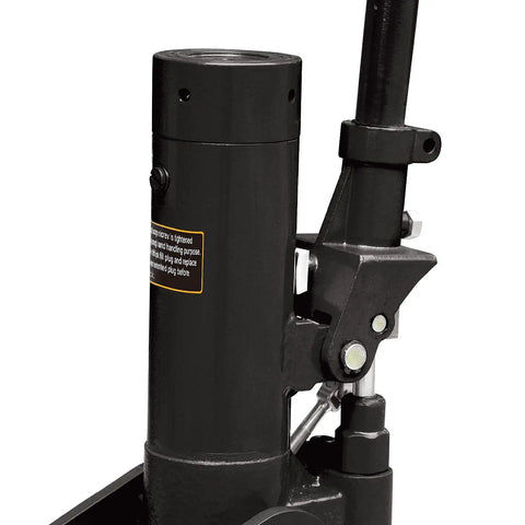 Dual Position Hydraulic Floor Jack For Forklifts With Flat Or Edged Lifting Surfaces, 5 Ton (10,000 Lb) Capacity, Heavy Duty Steel Construction, Black Finish, Ideal For Tire Changes And Quick Lift Jobs