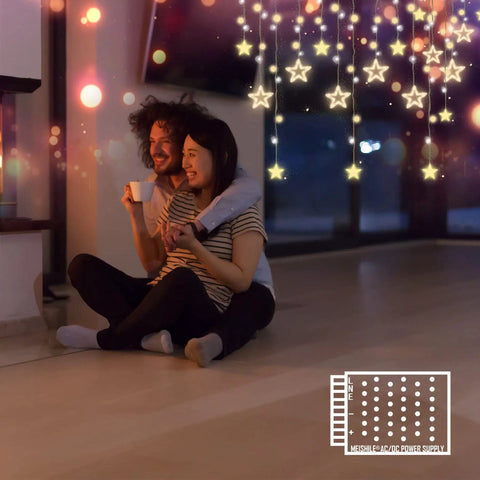 Cozy couple under star lights illustrating the use of Beefy 12V 10A 120W DC Switching Power Supply Adapter 110V AC To DC Converter.