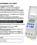 12V Digital Programmable Timer Switch With 16A SPDT Relay For Home Auto And Light Industrial Setups Weekly Scheduling AC DC Input Reliable Power Timer programming guide