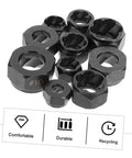10-Piece Broken Nut Remover Set And Bolt Extractor Tools For Stubborn Nuts And Rusty Bolts Hex Socket Extractor