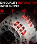 Beefed-Up Replacement Alternator For Hyundai Accent 2000-2005 Compatible With 3342589 And 11011, rotor strong, power supply