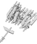 Heavy Duty Drywall Toggle Anchor Kit With Adjustable Clamping Width And Aircraft Grade Screws, 12 Pack, Carbon Steel Construction