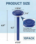 10 Pack 4 Inch Stem Blue Quiet Garage Door Rollers With Sealed End Cap Fits 2 Inch Track Seven Sixteenth Inch Stem Carbon Steel With Nylon Overmold And Reinforced Nylon Wheel For Smooth Low Vibration Operation